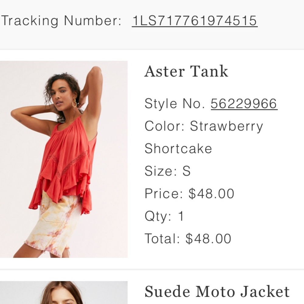 FREE PEOPLE aster tank